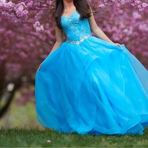 Turquoise Quinceanera Dresses,Ball Gowns Prom Dresses,Sweet 16 Dresses,Elegant.
